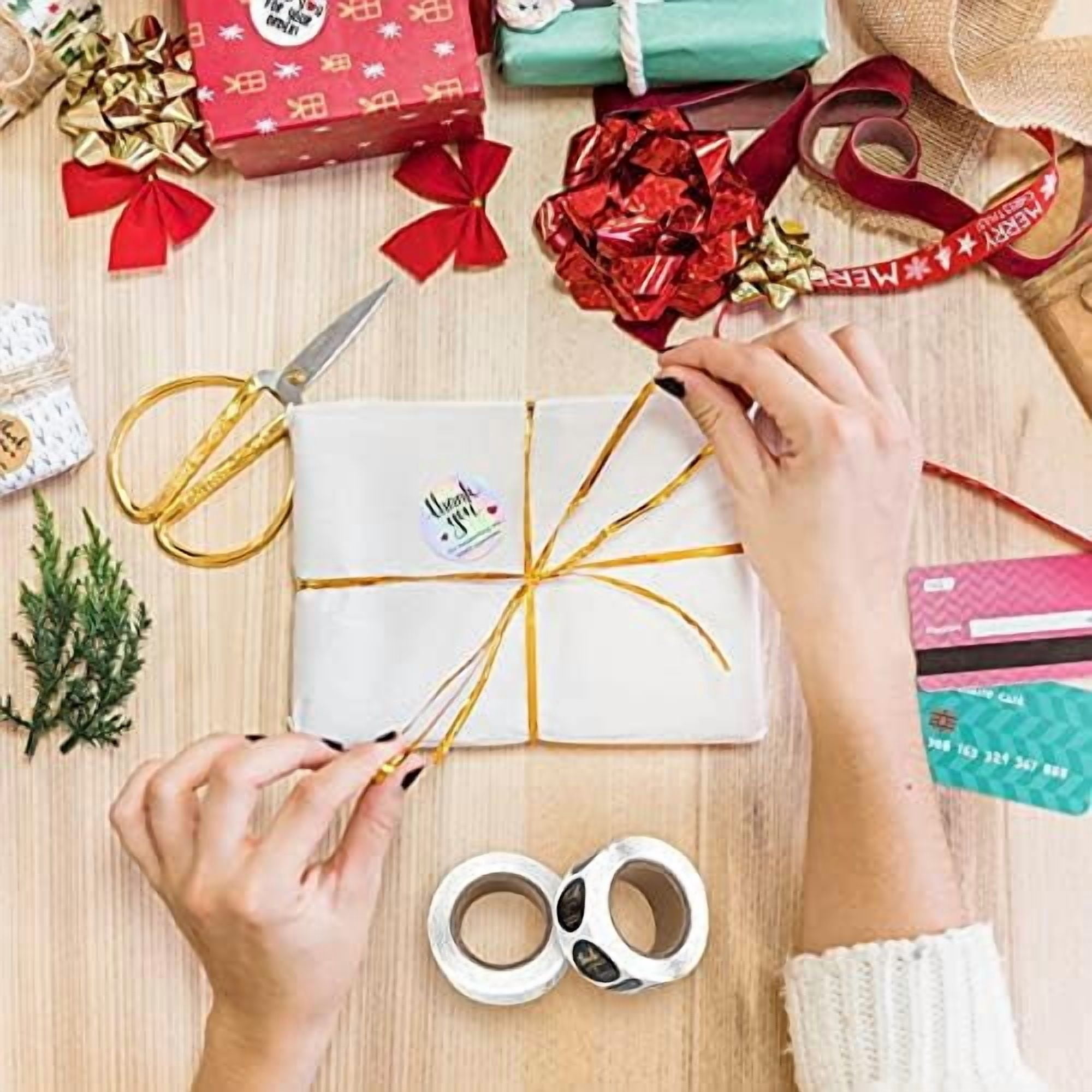 3000Pcs 1Inch Thank You Stickers, 6Rolls Thank You for Supporting My Small Business Stickers Handmand Thank You for Your Order Stickers Labels Packing Supplies for Baking Envelopes Gift Wraps Crafts