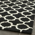 thumbnail image 3 of SAFAVIEH Cambridge Leonard Geometric Wool Area Rug, Black/Ivory, 4' x 6', 3 of 7