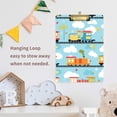 thumbnail image 4 of FORMRS Acrylic Clipboard with Low Profile Clip Standard A4 Letter Size, 12.5" x 9", Cartoon Train Pattern, 4 of 8