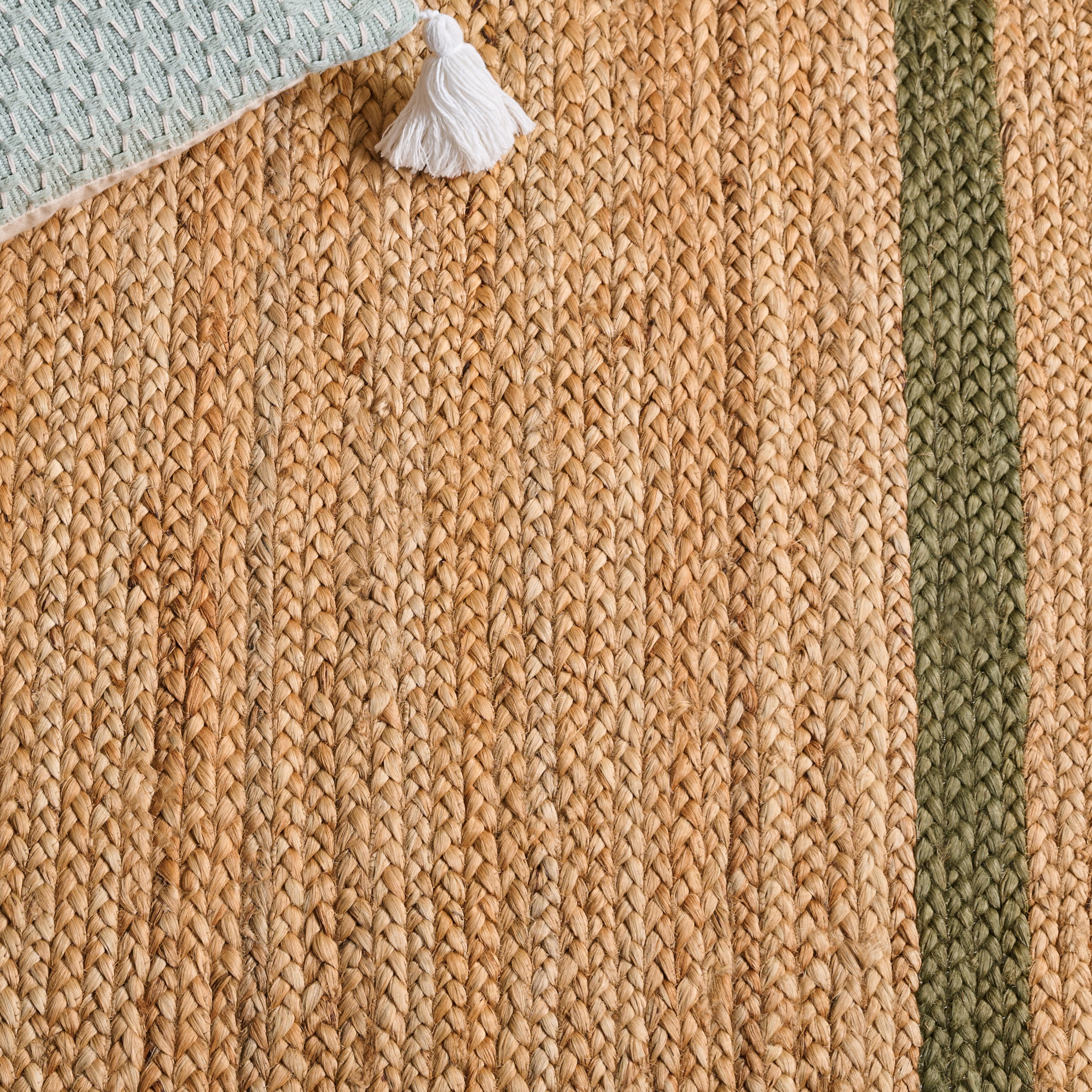 Safavieh Natural Fiber Archibald Bordered Area Rug, Natural/Olive, 6' x 9'