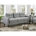thumbnail image 2 of Bowen Upholstered Track Arm Tufted Sofa Grey, 2 of 10