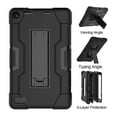 thumbnail image 6 of Goldcherry For Amazon Fire 7" 2019 Tablet Case, Hybrid Heavy Duty Defender Shockproof Protective with Built-in Kickstand for All-New Fire 7 2019/2017(Black+Black), 6 of 6