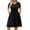 Black, variant on Zeagoo Womens Plus Size Summer Dress Short Sleeve Casual Mini Dresses Empire Waist T-Shirt Dress with Pockets
