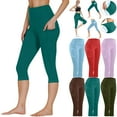 thumbnail image 2 of ShiShine Capri Pants for Women Casual Workout High Waisted Pants with Pockets, 2 of 8