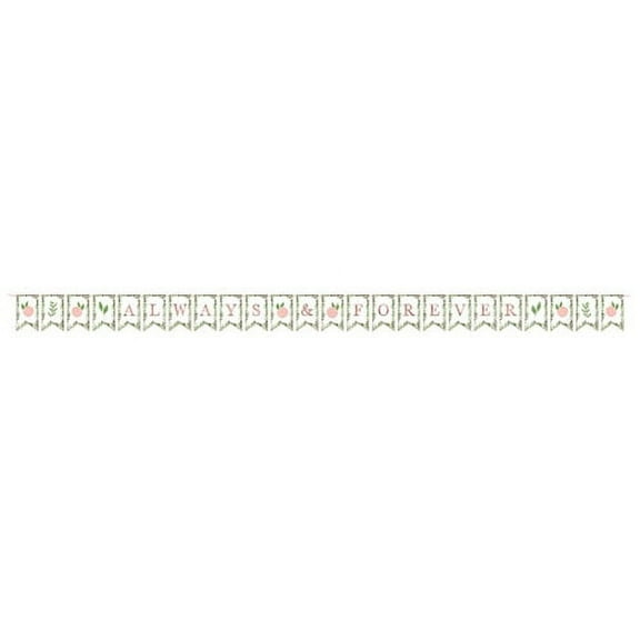 Wedding and Bridal 'Love and Leaves' Pennant Banner Kit (15ft)