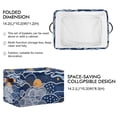 thumbnail image 2 of Yayeee Canvas Storage Basket with Handles for Shelves Fabric Bins Closet Organizer, Blue Night Sky, 2 of 8
