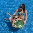 thumbnail image 3 of Swim Central 32746007 30 in. Inflatable Transparent with Metallic Silver Surf Rider Pool Float, Green, 3 of 9