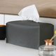 thumbnail image 4 of Caja de pañuelos nórdica para coche, caja de pañuelos grande de cuero, caja de pañuelos plegable impermeable para sala de estar y baño, 4 of 6