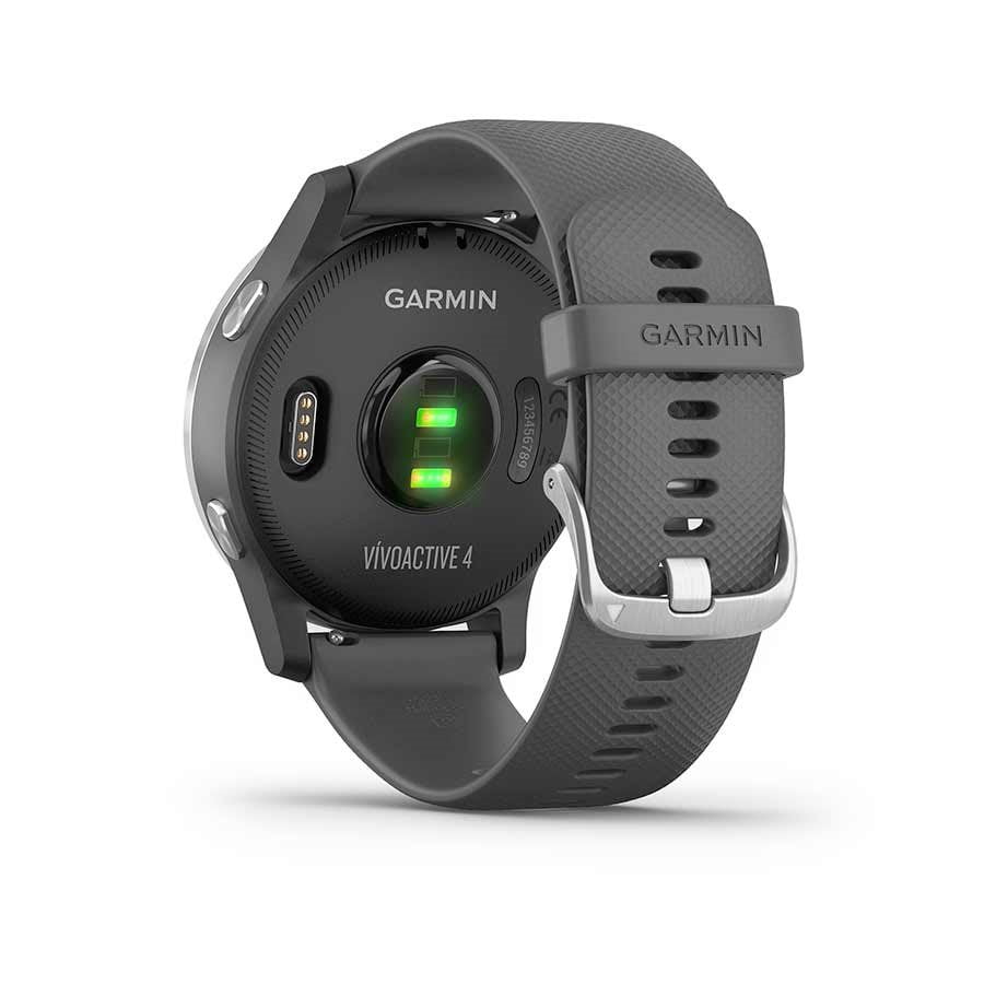 Garmin vÃvoactive 4, montre intelligente GPS, avec musique, surveillance de  l'énergie corporelle, entraînements animés, capteurs de pouls et plus  encore, argent avec bande grise | Walmart Canada