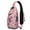 Pink-4, variant on Crossbody Sling Backpack for Women Men Cute Cherry Pattern Shoulder Sling Crossbody Casual Chest Bag for Travel Sports Running Hiking