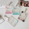 thumbnail image 3 of Jesscasday Elegant Star Card Holder Keychain For Kpop Fans Portable Idol Photo Card Organizer With Sturdy Acrylic Designs, 3 of 12