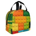 thumbnail image 2 of Disketp Colorful Building Blocks for Insulated Lunch Bag for Women and Men, Perfect for Work, Hiking, Picnic, 2 of 8