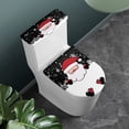thumbnail image 2 of HELLHERO Snowflake Toilet Top Cover & 2-Piece Bathroom Toilet Lid Cover Set & Fits All Toilet Shapes for Bathroom Supplies, Merry Chrismas, 2 of 5