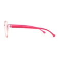 thumbnail image 4 of Child Size Round Thin Plastic 100% Blue Light Flitering Computer Glasses Pink, 4 of 4
