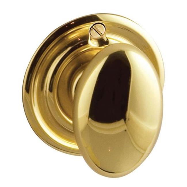 Baldwin 6751 Interior and Entrance Thumb turn Lock with Backplate for 2-1/4 Doo Lifetime Polished Brass 6751003