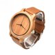 thumbnail image 2 of Reloj casual con movimiento de cuarzo japonés y correa Crazy Horse, serie de carcasas de madera de bambú, 2 of 5