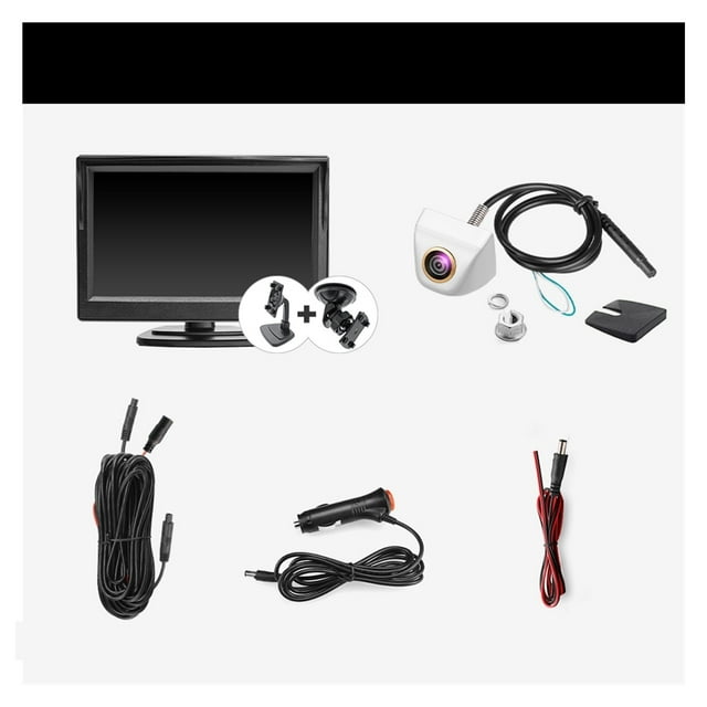 5 Inch AHD 4Pin Car Monitor For 1080P High Definition 170 Degree Night Vision Vehicle Rear View Camera Easy Installation