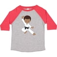 thumbnail image 3 of Inktastic African American Boy, Karate Boy, Kata, Black Belt Boys Toddler T-Shirt, 3 of 5