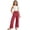 0-Watermelon Red860, variant on Oiyii Girls Casual Pants Soft Baggy Straight Leg Pants Drawstring Soft Slacks, Sizes 4-14