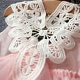 thumbnail image 5 of Franhais Toddler Baby Girls Chiffon Dress Sleeveless Lace Backless A-Line Tulle Gown Formal Dress, 5 of 9