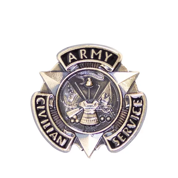 Civilian Service Bronze U.S. Genuine Army Lapel Pin Genuine Badge 3/4"