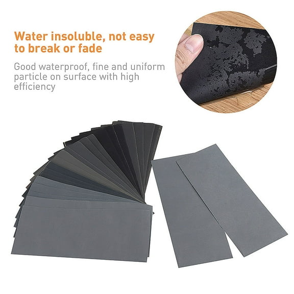 HOOWIFFY Sandpaper Sheets for Woodworking, Musical Instruments, Metal, and Automotive Use - Abrasive Paper