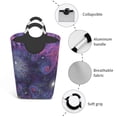 thumbnail image 2 of DouZhe 50L Rectangular Laundry Basket, Purple Fractal Spiral Design Prints Waterproof Foldable Laundry Hamper with Aluminum Handles, 2 of 6
