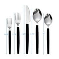 thumbnail image 3 of Mainstays 49 Piece Stainless Steel and Black Plastic Flatware Set with Organizer Tray, Service for 8, 3 of 8