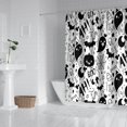 thumbnail image 2 of Halloween Doodle Elements Shower Curtain 72"x72" ,Bathroom Decorative Shower Curtains Set with 12 Hooks,Modern Waterproof Washable Shower Curtain, 2 of 6