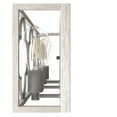 thumbnail image 6 of Hunter - Gablecrest 3-light Distressed White, Medium Size Vanity Light, Dimmable, Transitional Style, for Bedrooms, Dining, Living Rooms - 19397, 6 of 8