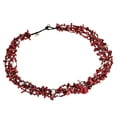 thumbnail image 2 of Royal Red Five-Layer Beauty Cotton Rope Necklace, 2 of 3