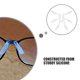 thumbnail image 3 of almohadillas nasales de silicona suave en forma de U para gafas, almohadillas antideslizantes para soporte nasal, pieza nasal transparente de repuesto para puente nasal de gafas, 3 of 8