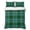 Green, Emerald, Black, variant on 3 Pieces Queen Quilt Set,Dark Green Plaid Soft Bedding Sets with 1 Quilt & 2 Pillow Shams,Vintage Lattice Farmhouse Tartan Summer Bedspread Lightweight Coverlet Comforter for All Season