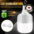 USB Rechargeable LED Outdoor Night Light Bulb Emergency Lights Portable Lamp