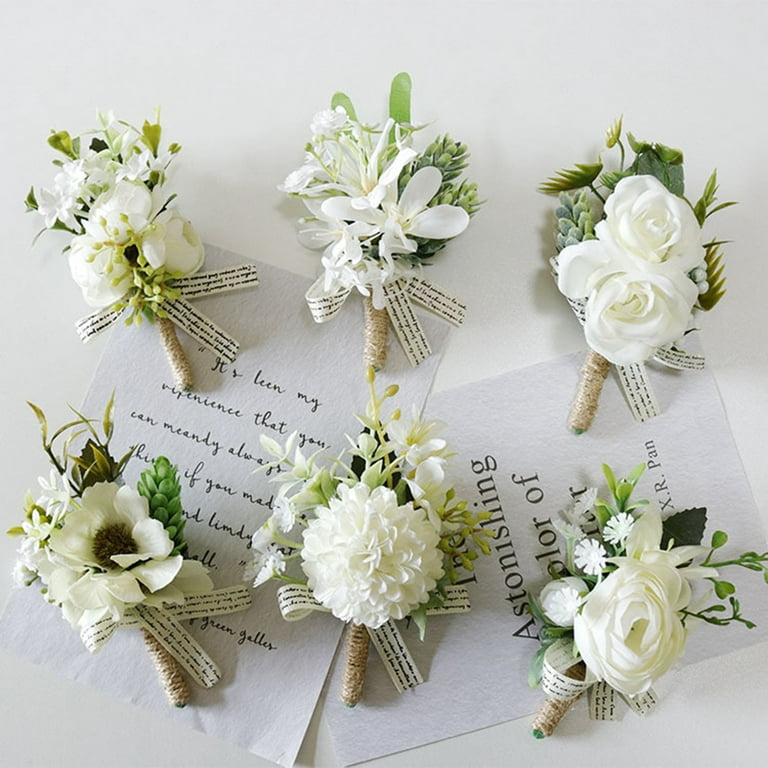 Decorative Corsage Elegant Lightweight Add Romantic Ambience Artificial  Flower Wedding Supplies Brown Artificial Flower 