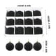 thumbnail image 1 of XWSHYW Decoraciones Navideñas Adornos Navideños de Terciopelo Pintado de Plástico para Árbol de Navidad, 6 Cm, 12 Unidades, En Caja, 1 of 6