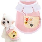 Dog Sunflower Shirts for Small Dogs Puppy Cat T-Shirts Lightweight Soft Cotton Summer Pet Vest Clothes Rabbit Doggie Tee Shirts Kitten Tank Tops Chihuahua Yorkshire Poodle