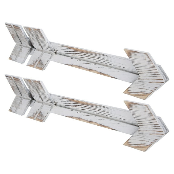 2PCS Wooden Arrows Decor Sign Wall Art Decor Farmhouse Courtyard Wedding Supplies