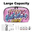 thumbnail image 3 of Valentine's Day Waterproof Oxford Cloth Hard Drive Case Organizer for Electronic Gadgets - Charger Case, Travel Organizer, Cord Organizer Travel Small, Appliance Cord Organizer - 5.9x9.44x3.14 in, 3 of 6