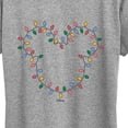 thumbnail image 3 of Disney - Christmas Lights Mickey Head - Women's Short Sleeve Graphic T-Shirt, 3 of 5