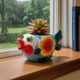thumbnail image 4 of Blue Sky Ceramic Fish Planter, 8.15" H, Multicolor, 4 of 5