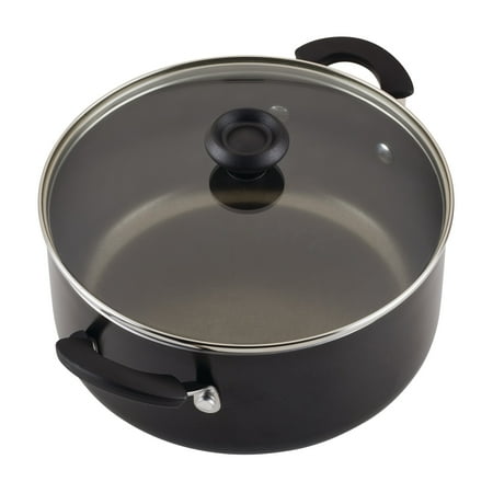 Farberware Easy Clean 22 Pcs Nonstick Cookware Set Includes Griddle Pan and Cooking Tools, Dishwasher Safe, Black