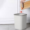thumbnail image 6 of Coorders Bathroom Trash Can Small Garbage Can Plastic Wastebasket Trash For Toilet Office Bedroom Living Room With Pressure Ring, 6 of 7