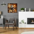 thumbnail image 6 of Epic Art 'Cat In Rocking Chair Reading' by Rey Klimt Acrylic Glass Wall Art, 24" x 24", 6 of 8