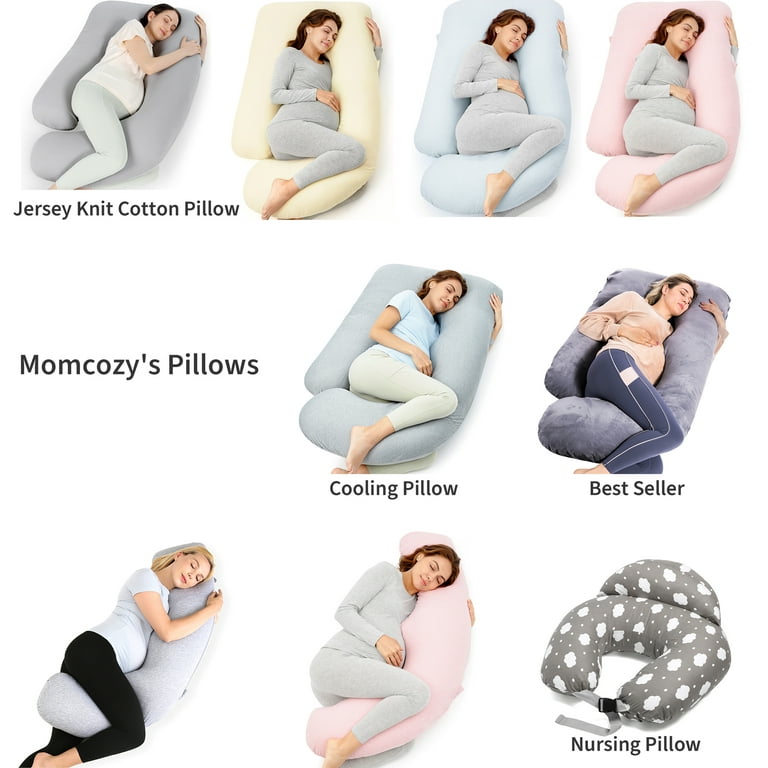 Momcozy Pregnancy Pillows, U Shaped Maternity Body Pillow for Side