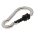 thumbnail image 1 of Mosquetón funciones en apariencia de para acampar, mosquetón, gancho de bloqueo con tornillo, dispositivo de utilidad portátil para exteriores gris-plata, 1 of 7