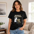 thumbnail image 2 of Respect Your Elders Graphic Tee - Funny Tech Evolution Phone Humor Unisex Cotton T-Shirt, Short Sleeve, 2 of 9
