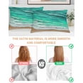 thumbnail image 3 of Turquoise Coastal Beach Pillow Cases Standard Size Set of 2, Smooth Satin Pillowcase for Hair and Skin, Summer Nautical Oil Painting Decorative Cooling Bed Pillow Covers with Zipper, 20x26 Inches, 3 of 5