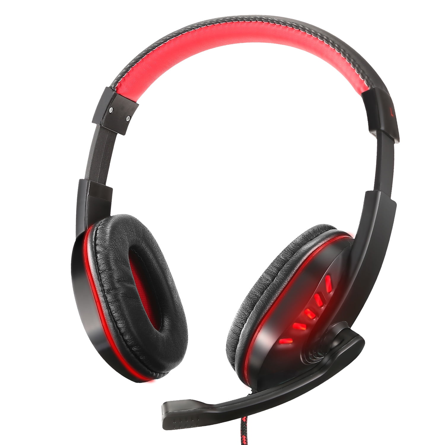 OUYAWEI Fashion Wired Gaming Headset Headphone for PS4 Xbox One Nintend Switch PC red