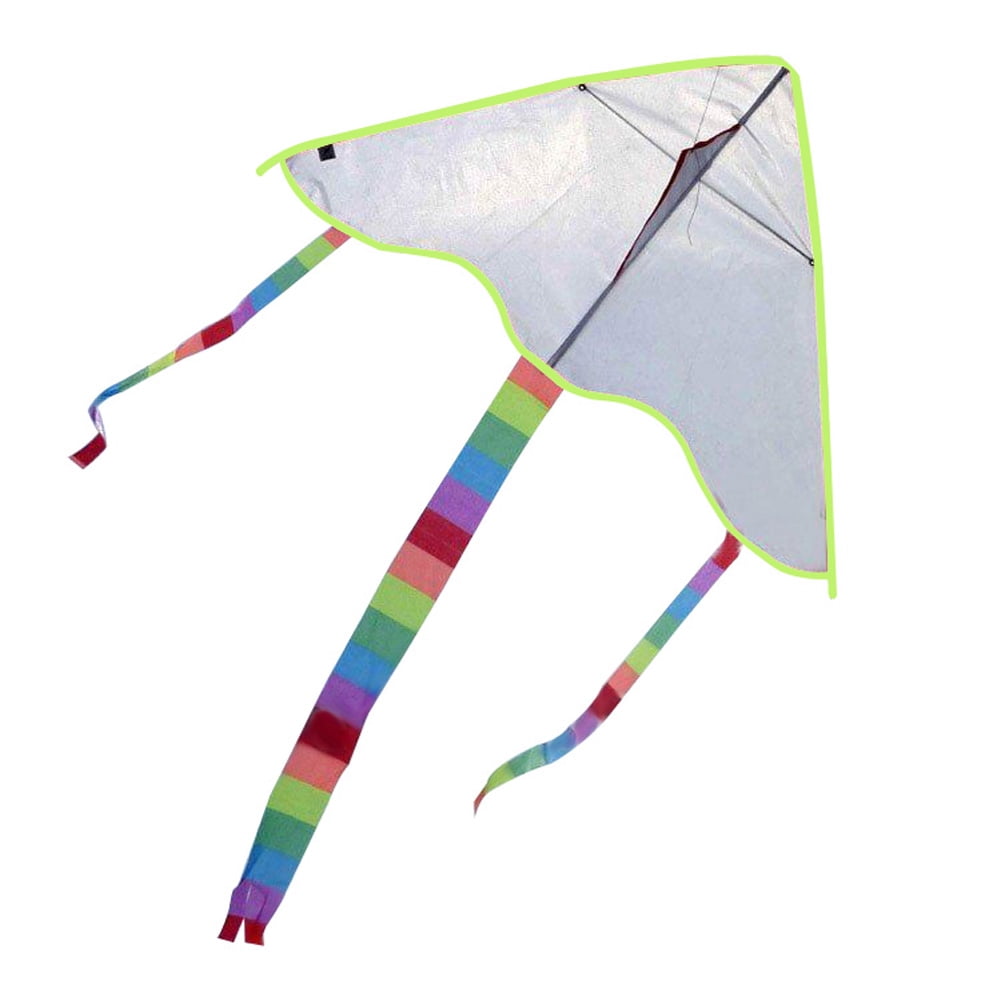 1x DIY Painting Kite Foldable Outdoor DIY Blank Butterfly Kite Kids Sport h^ 
